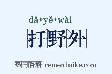 打野外是什么意思的图片